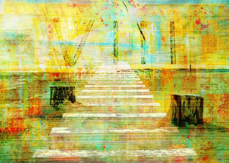 NO28. Unendlichkeit - Abstrakte Bilder von Meer Bilder