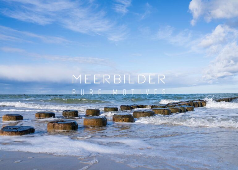 Ostsee Bild mit Buhne für das Wohnzimmer