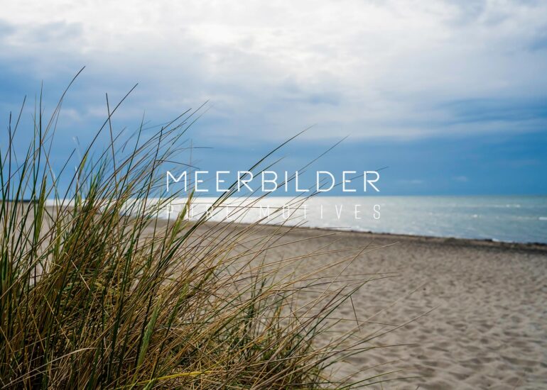 Strandbild Ostsee mit Dünengras für das Wohnzimmer