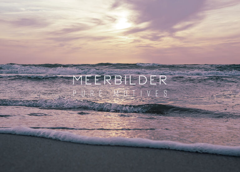 Bild mit Sonnenuntergang an der Ostsee für das Wohnzimmer