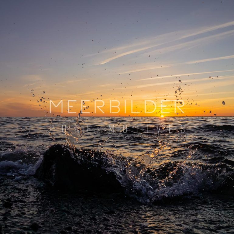 Bilder vom Meer mit Sonnenuntergang