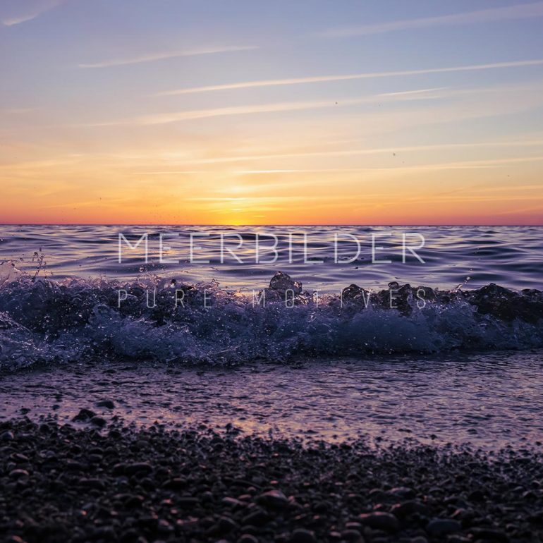 Bild vom Sonnenuntergang am Meer