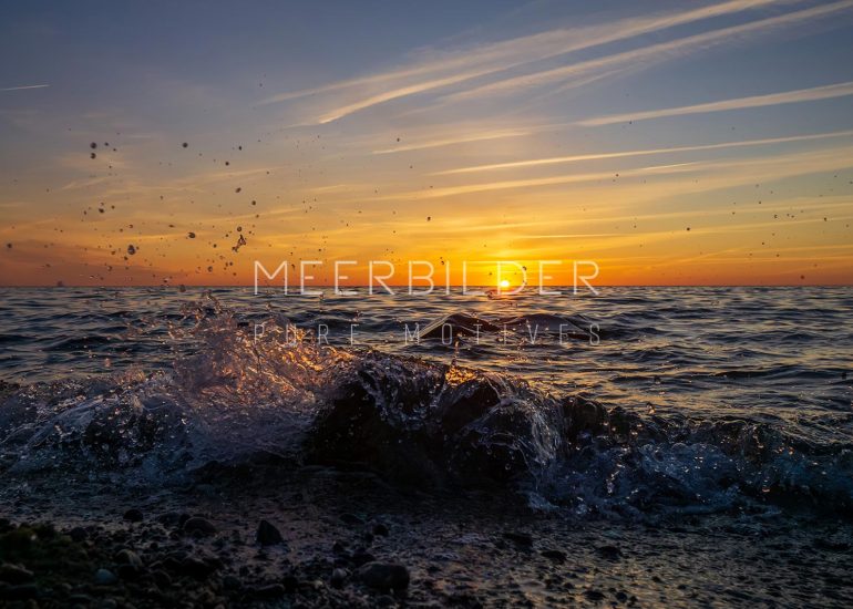 Fotoserie Sonnenuntergang: Sunset & Splash