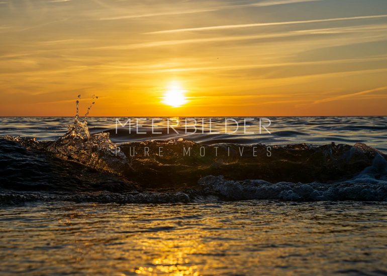 Fotoserie Sonnenuntergänge am Meer: Sunset & Splash