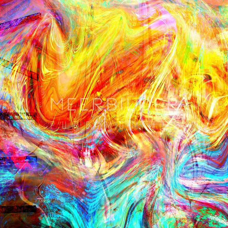 Abstraktes Schallschutzbild direkt vom Künstler