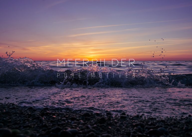 Bilder für das Wohnzimmer kaufen mit Sonnenuntergang am Meer