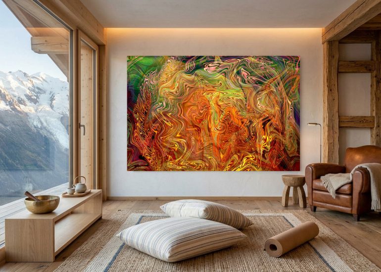 spirituelle wandbilder kraftbilder mandala ground